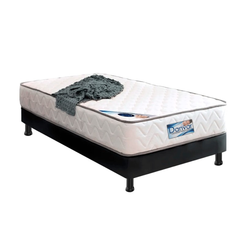 Base cama + colchón 100cm x 190cm